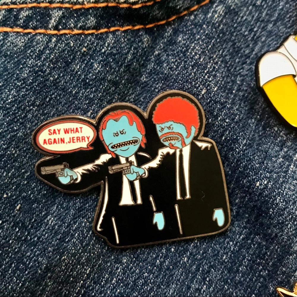 Rick and Morty & Pulp Fiction Meeseeks pin